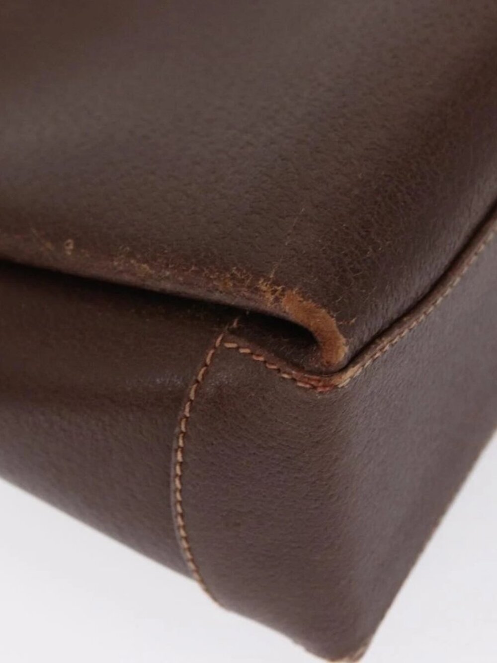 GUCCI Bamboo Hand Bag Leather Brown Gold Auth ep13180 - Picture 4 of 16